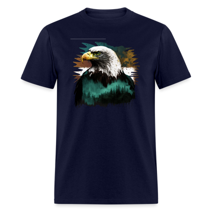 Eagle With Background T-Shirt - navy