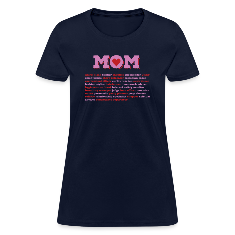 Mom Description T-Shirt - navy