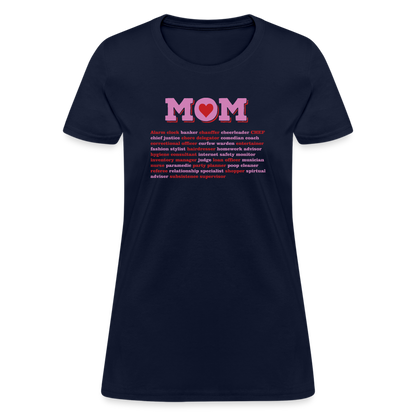 Mom Description T-Shirt - navy