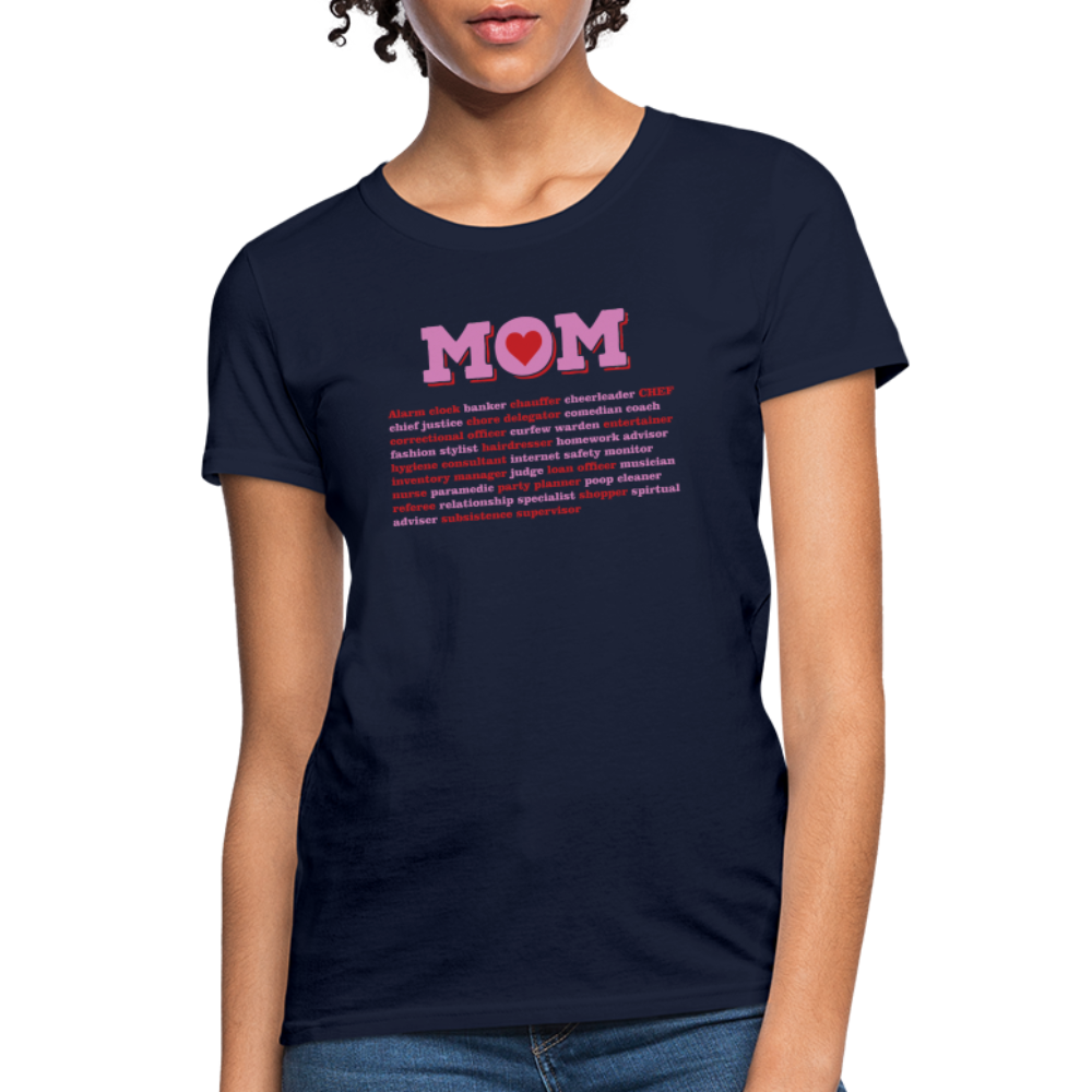 Mom Description T-Shirt - navy