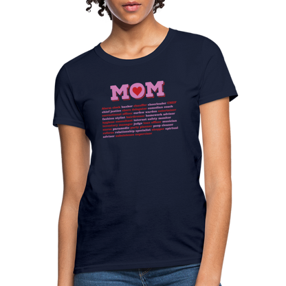 Mom Description T-Shirt - navy