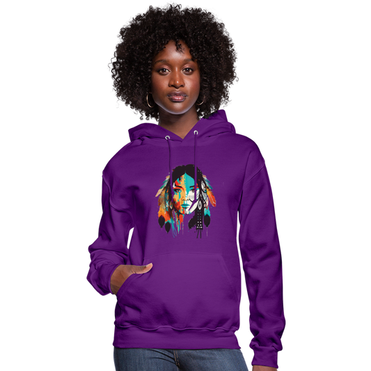 Indian Woman Women's Hoodie - purple