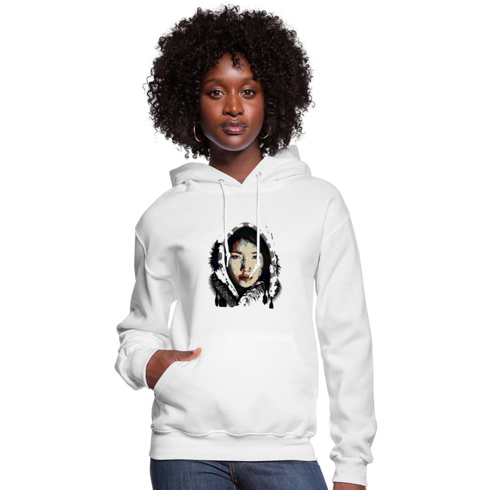 Eskimo Woman Women's Hoodie - white