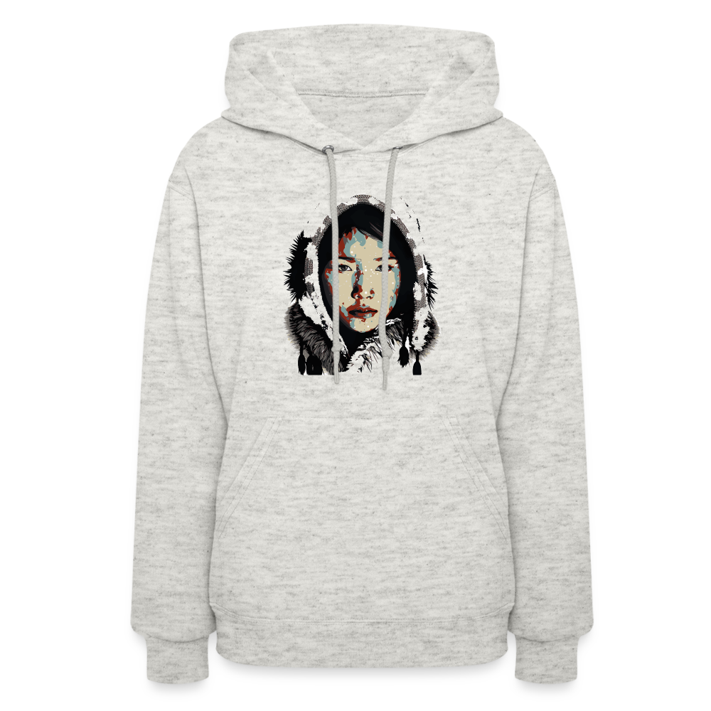 Eskimo Woman Women's Hoodie - heather oatmeal