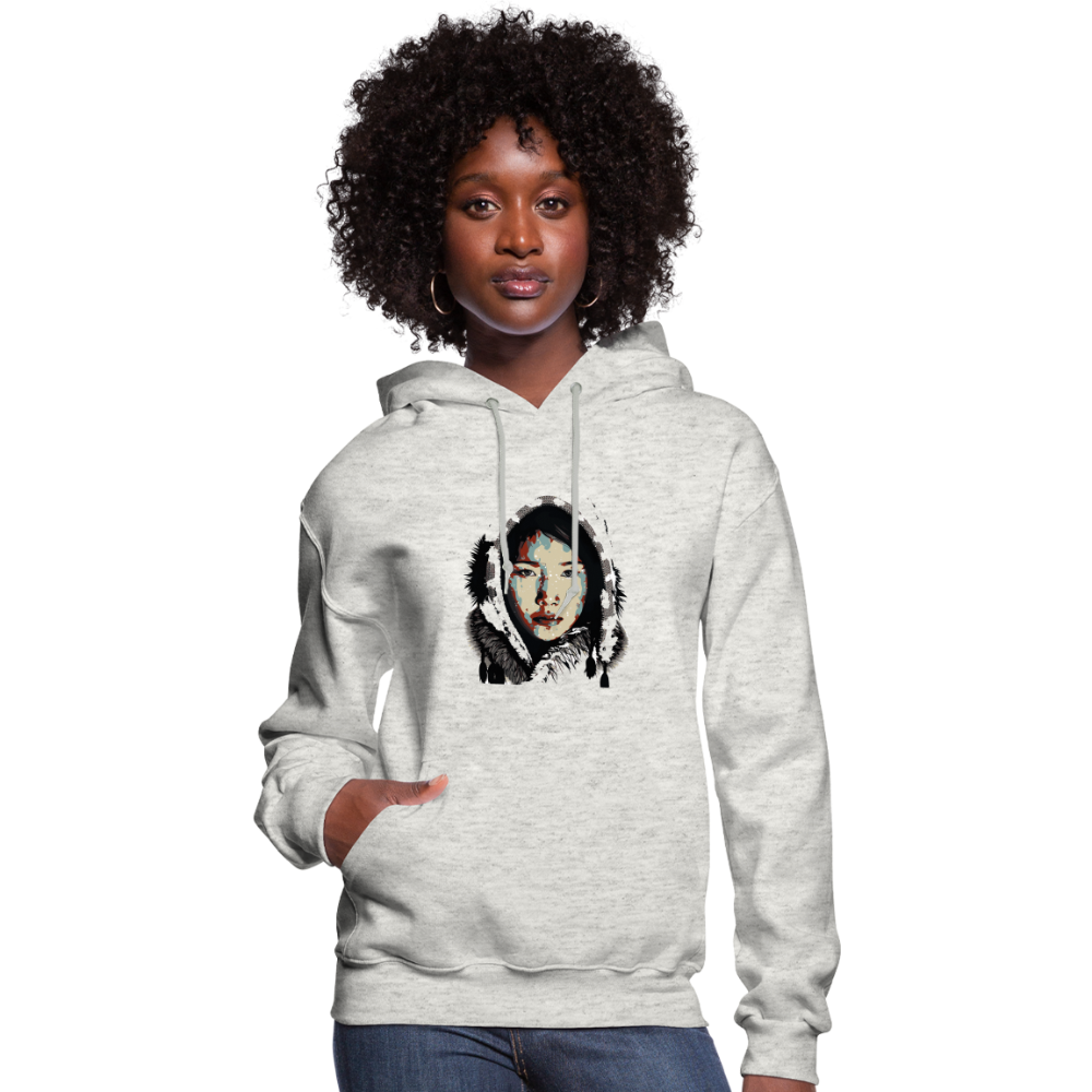 Eskimo Woman Women's Hoodie - heather oatmeal