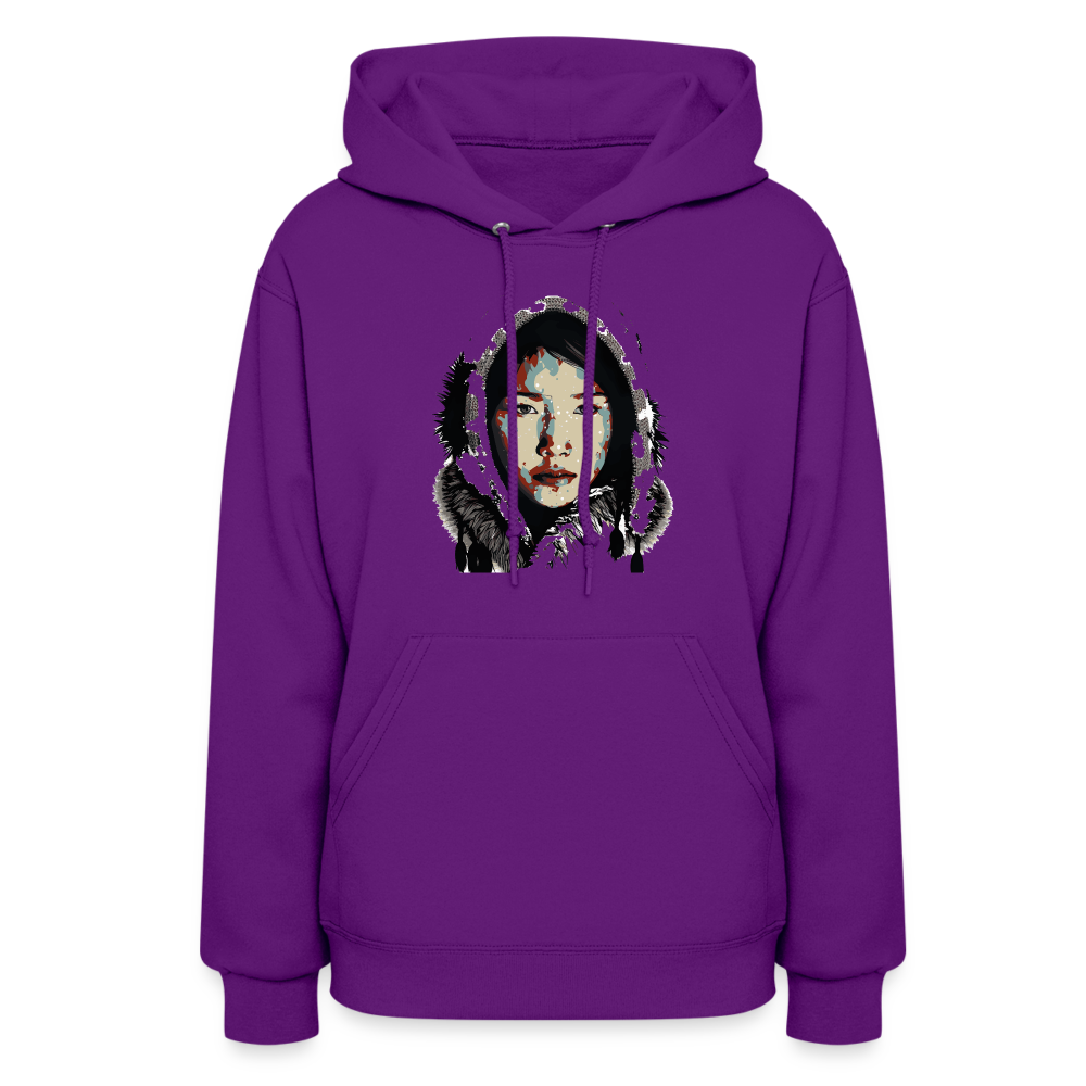 Eskimo Woman Women's Hoodie - purple