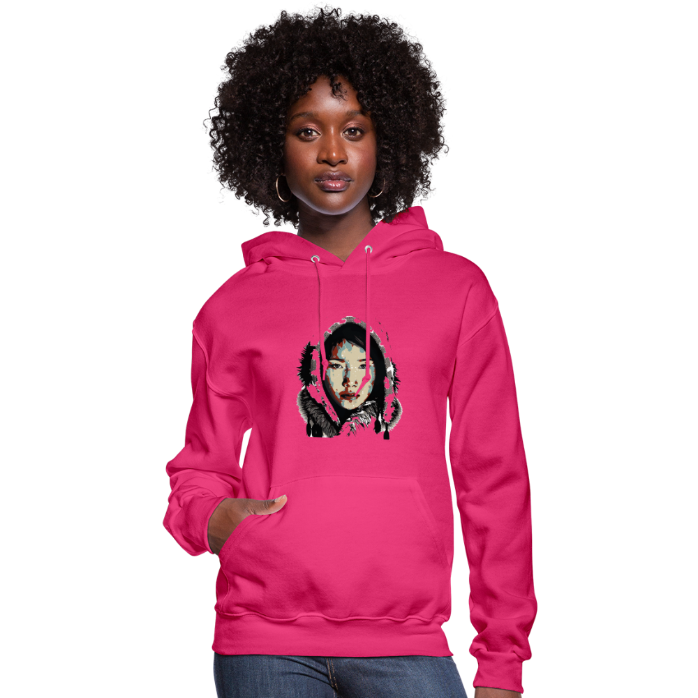 Eskimo Woman Women's Hoodie - fuchsia