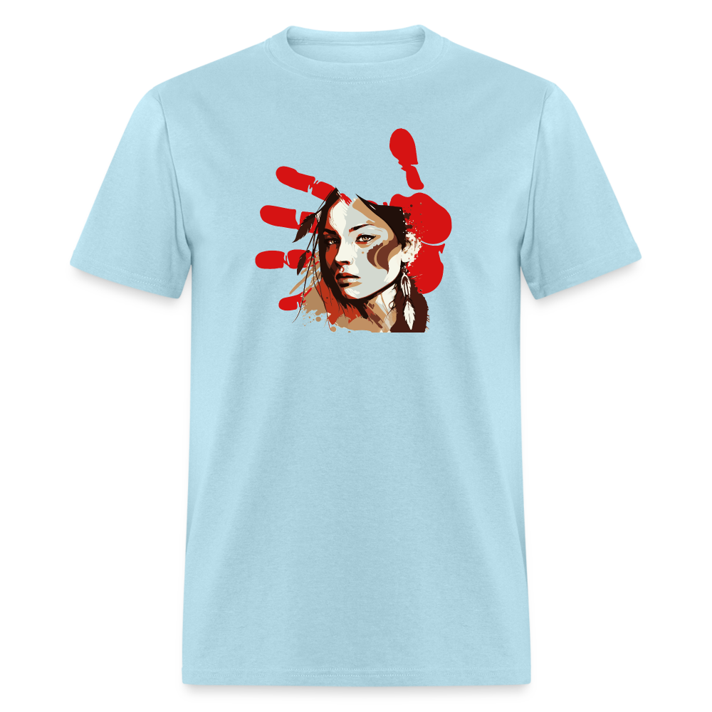 Stop Native Violence T-Shirt - powder blue