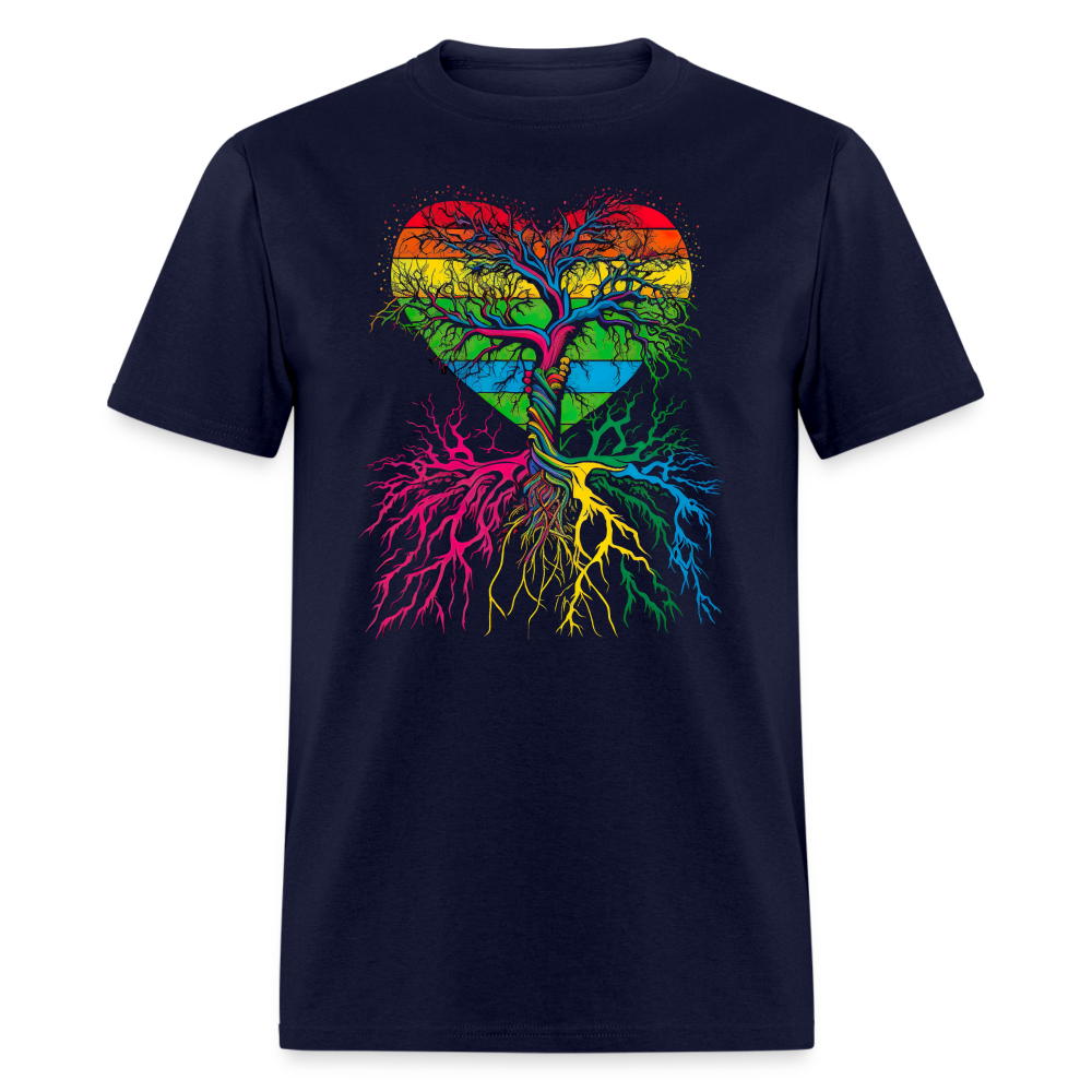 Colorful Heart T-Shirt - navy