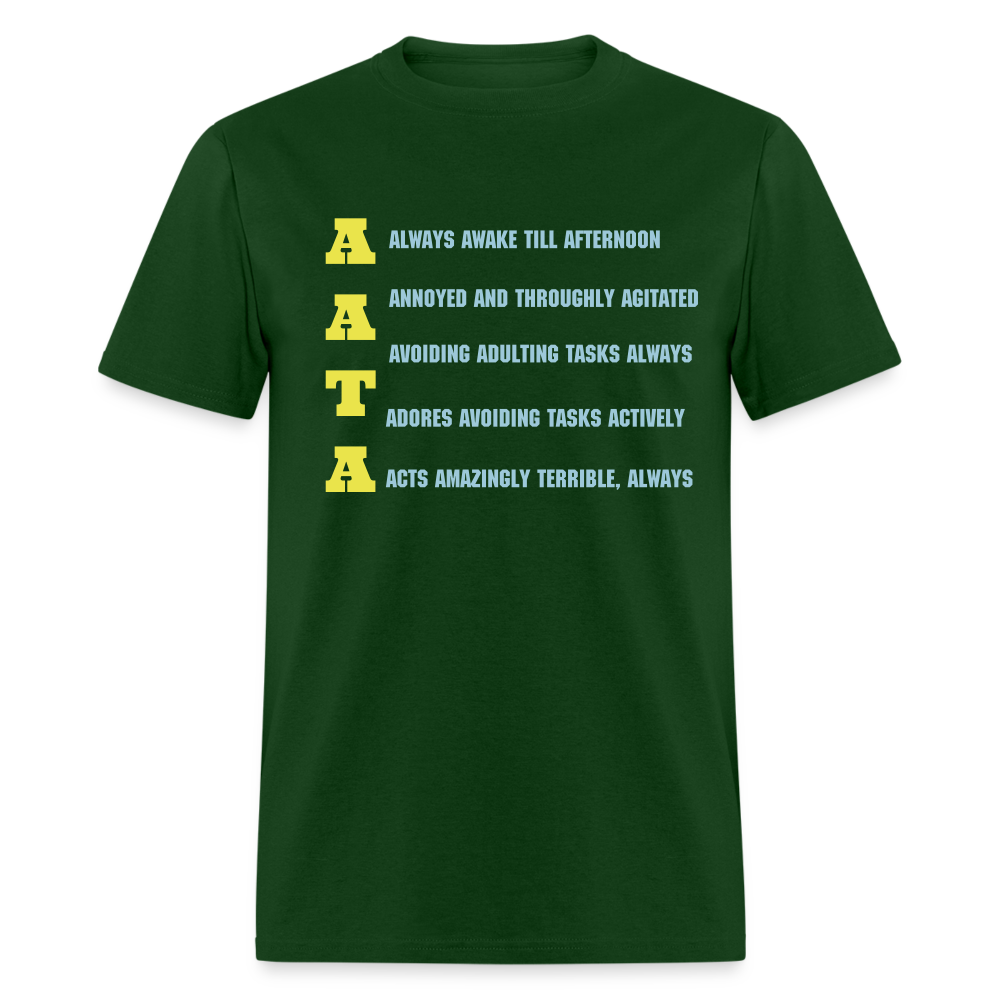 Aata Acronyms T-Shirt - forest green