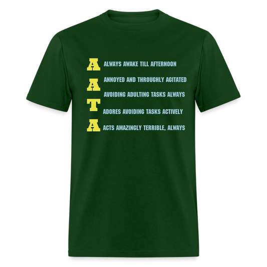 Aata Acronyms T-Shirt - forest green