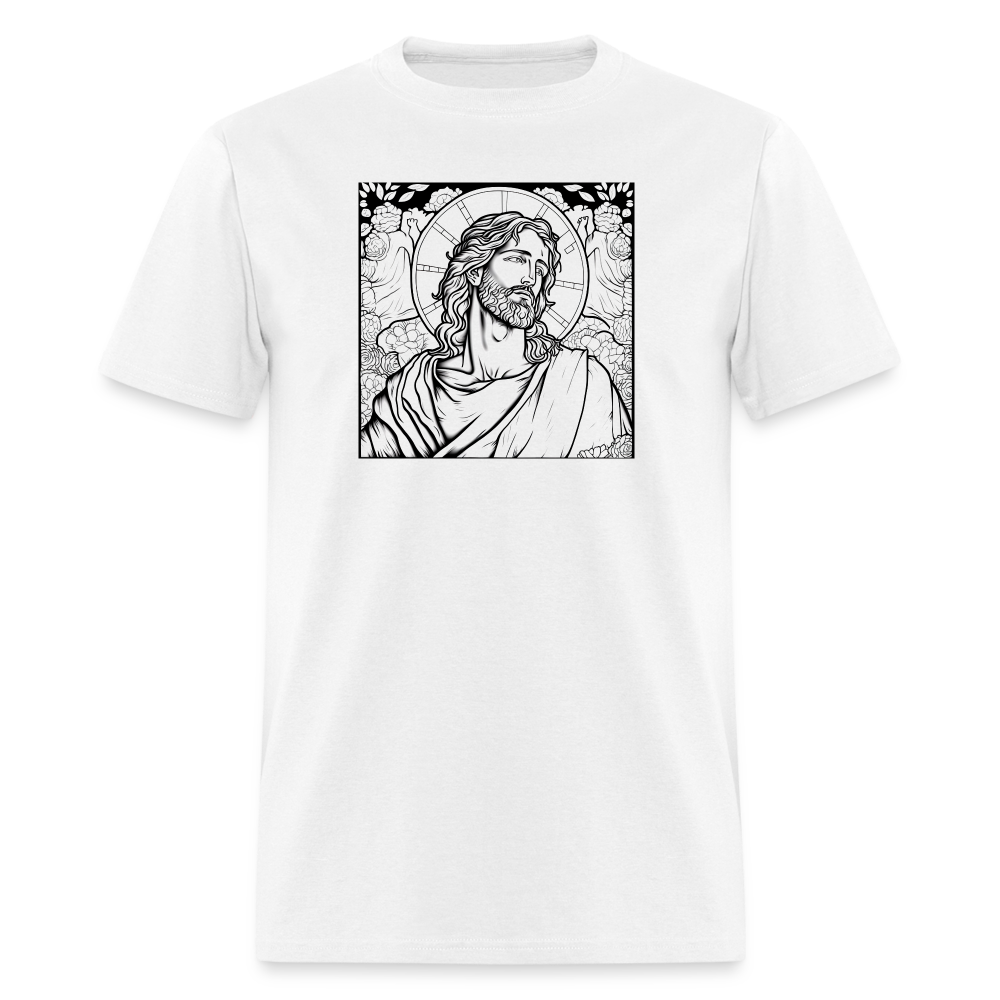 Jesus Drawing T-Shirt - white