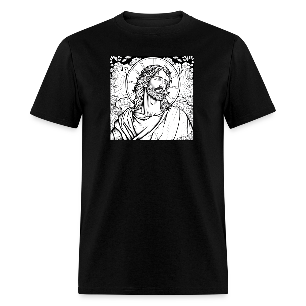 Jesus Drawing T-Shirt - black