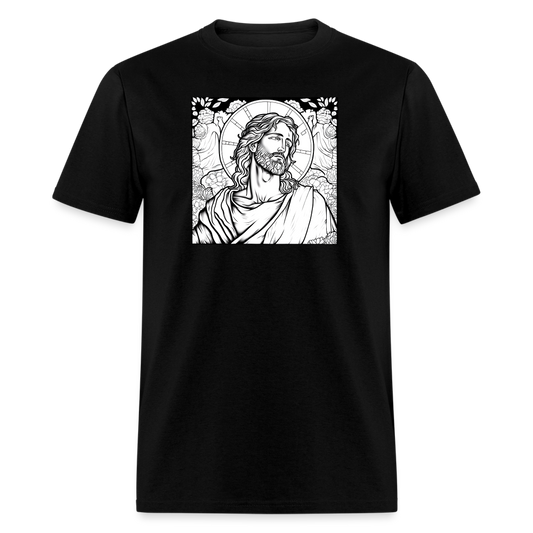 Jesus Drawing T-Shirt - black