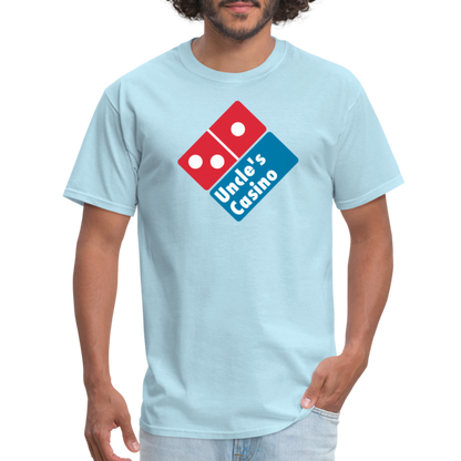 Uncles Casino T-Shirt - powder blue