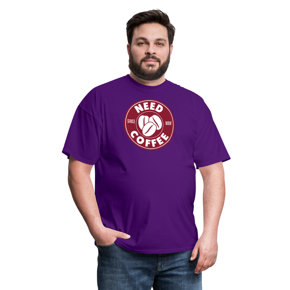 Need Coffee T-Shirt - purple