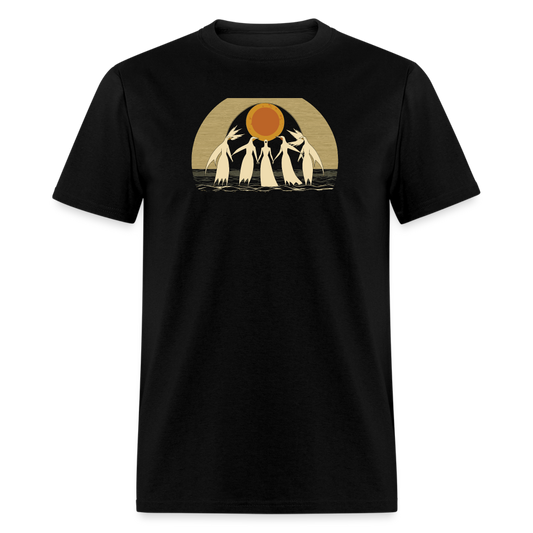 Bird People Dancing T-Shirt - black