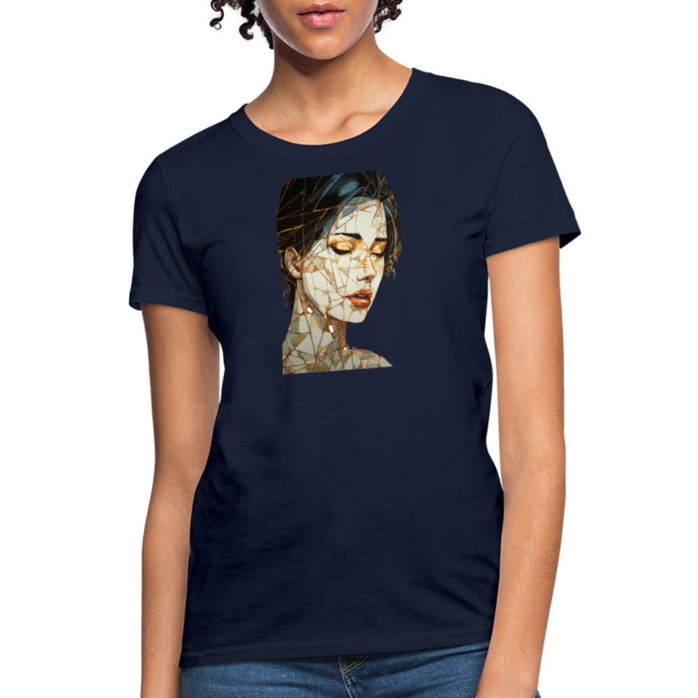 Broken Woman T-Shirt - navy