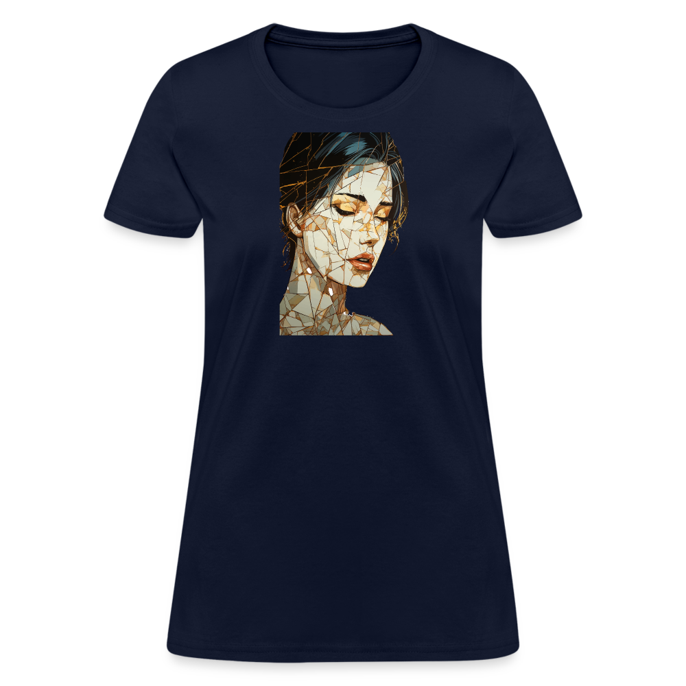 Broken Woman T-Shirt - navy