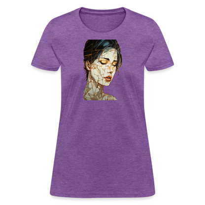 Broken Woman T-Shirt - purple heather