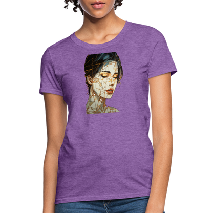 Broken Woman T-Shirt - purple heather