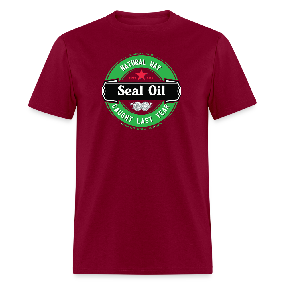 Seal Oil T-Shirt - burgundy