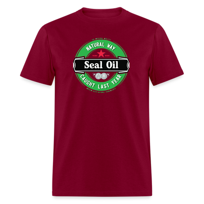 Seal Oil T-Shirt - burgundy