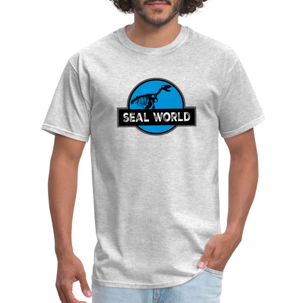 Seal World T-Shirt - heather gray