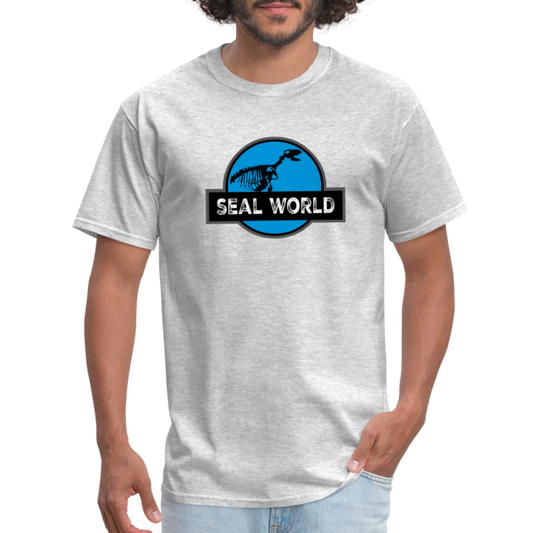 Seal World T-Shirt - heather gray