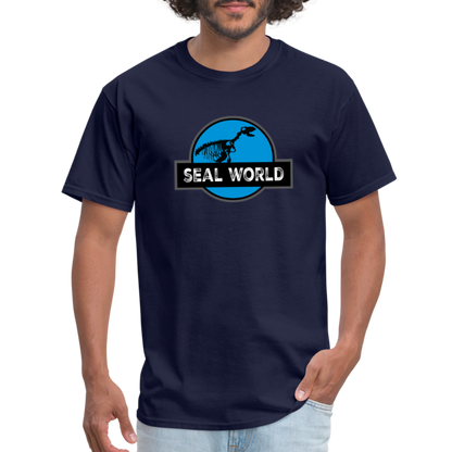 Seal World T-Shirt - navy