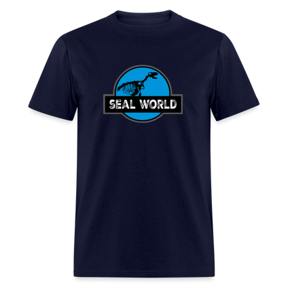 Seal World T-Shirt - navy