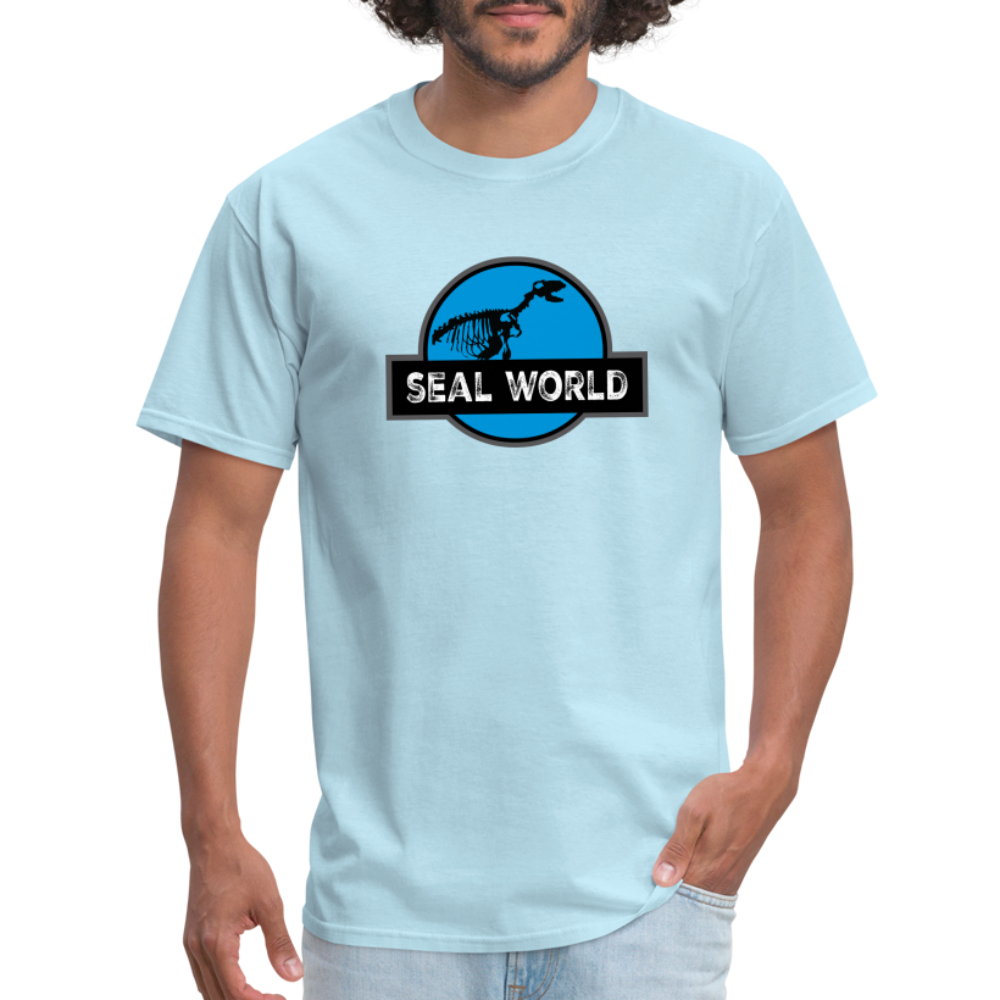 Seal World T-Shirt - powder blue