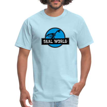 Seal World T-Shirt - powder blue